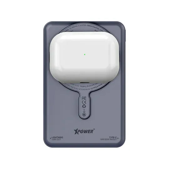 XPower MagSwift 7in1 10000mAh Wireless Power Bank - Grey - Tashqila XPower MagSwift 7in1 10000mAh Wireless Power Bank - Grey - Tashqila
